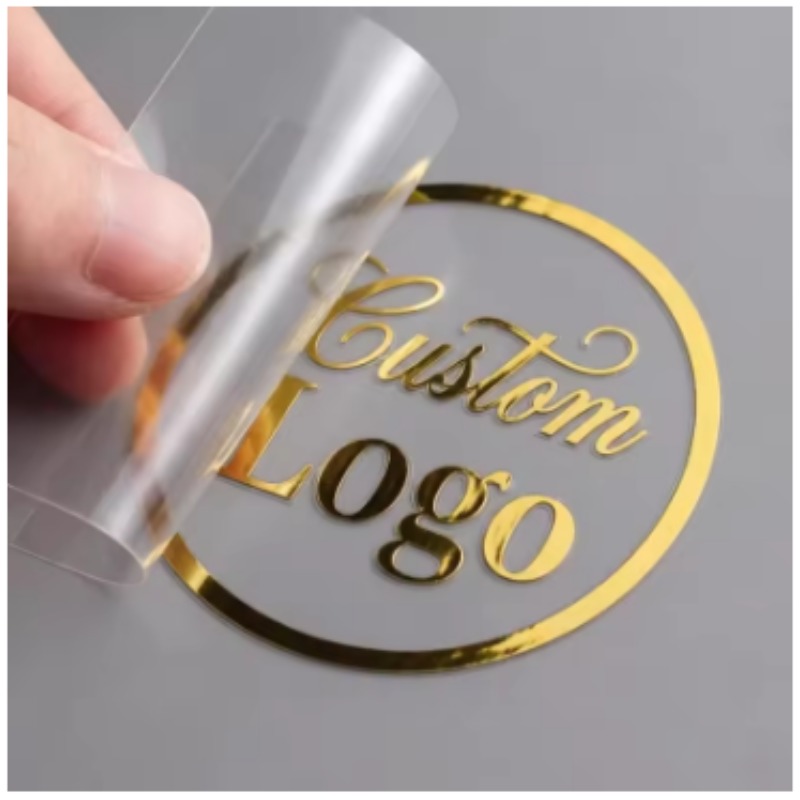 Company Profile Printing - Custom 3D Gold Transfer Sticker Silver