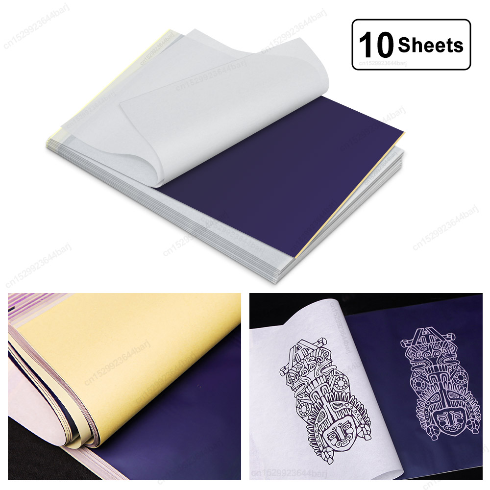 White Toner Transfer Paper - 10Pcs A4 Tattoo Transfer Paper 4