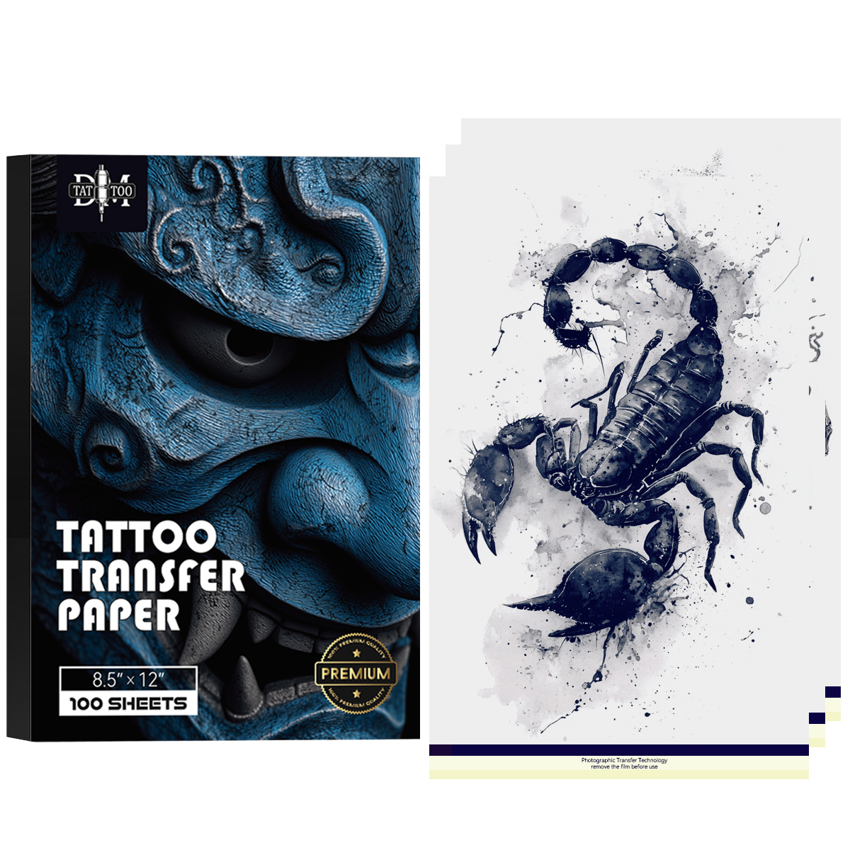 White Toner Transfer Paper - 20/50/100PCS Premium Tattoo Transfer Paper 4