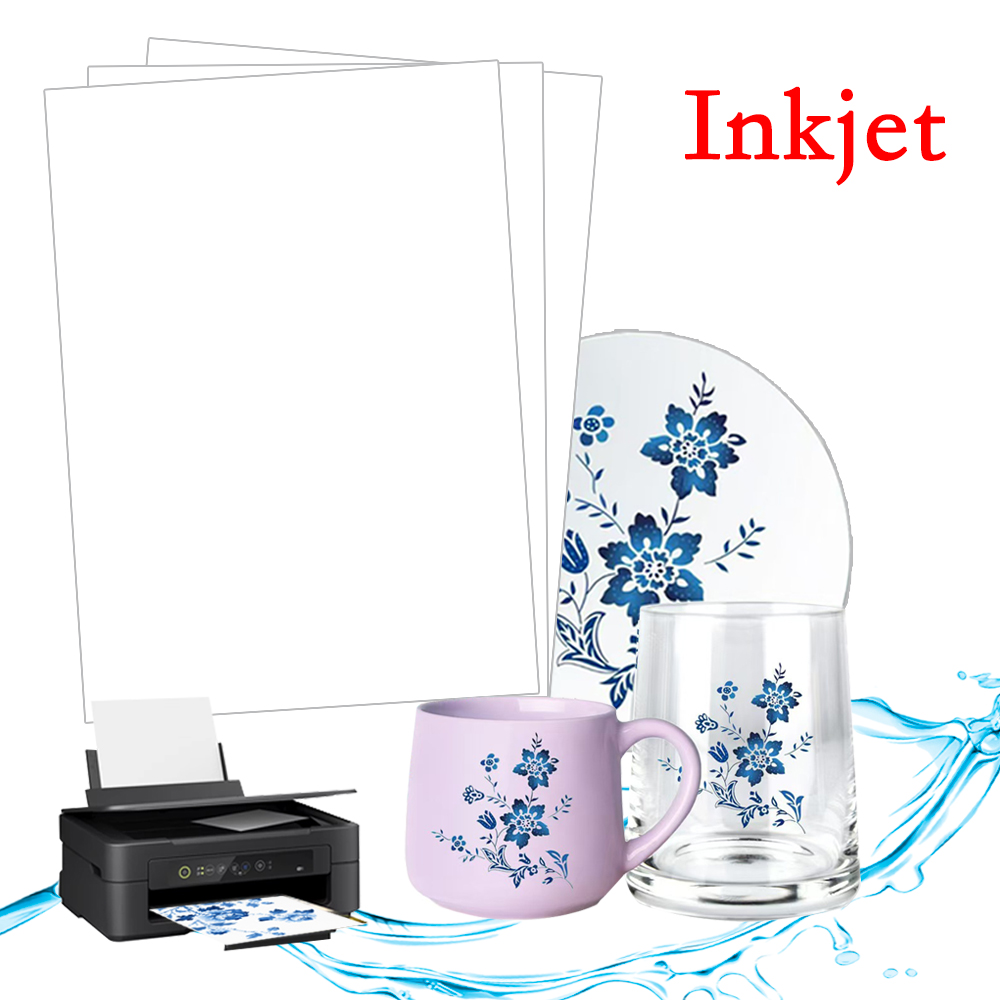 White Toner Transfer Paper - A4 10/20Pcs Inkjet Waterslide Decal Transfer