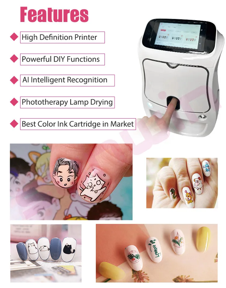 Commercial Printer - Automatic AI 3D Nail Art Printer
