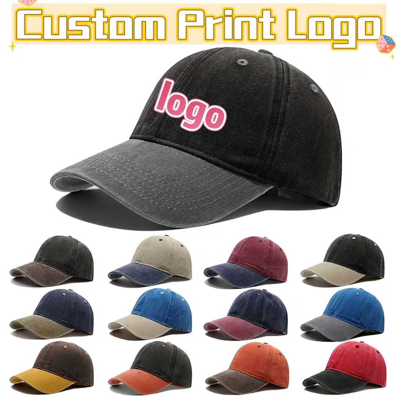 Customized Printed Logo Washed – Company Profile Printing recenzja i cena