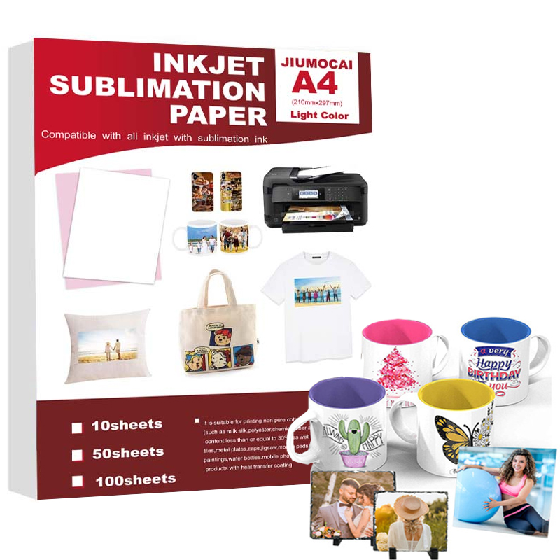 50PCS A4 Sublimation Heat Tran – White Toner Transfer Paper recenzja i cena