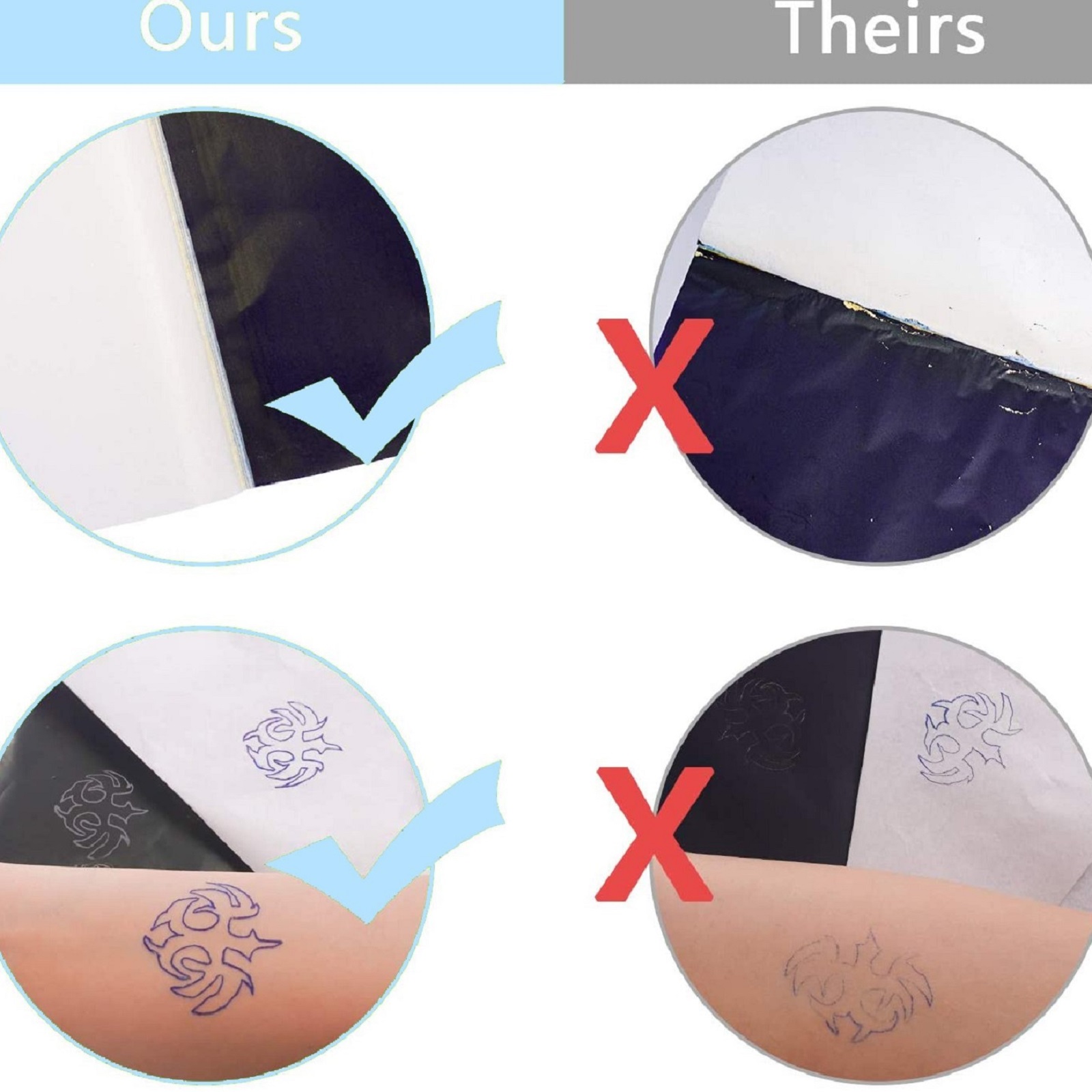 10/50/100Pcs Tattoo Transfer P – White Toner Transfer Paper recenzja i cena