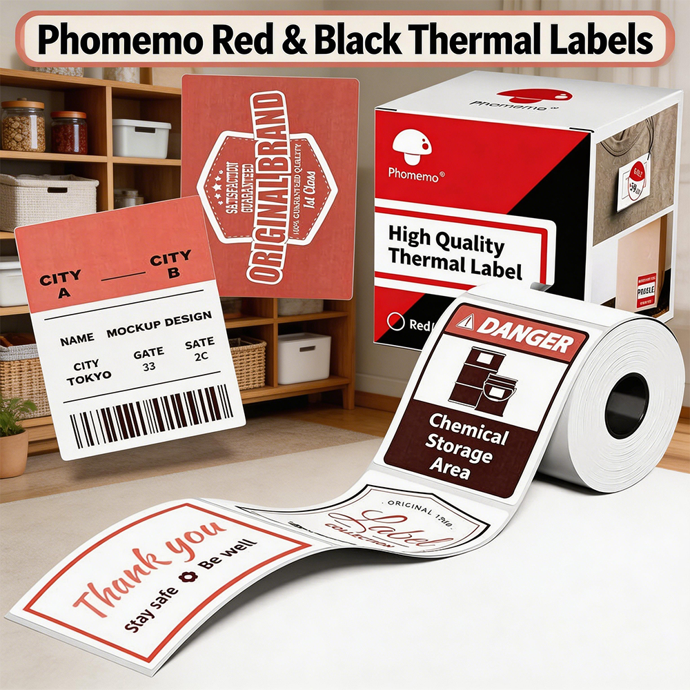 Red & Black Adhesive Thermal L – Commercial Printer recenzja i cena