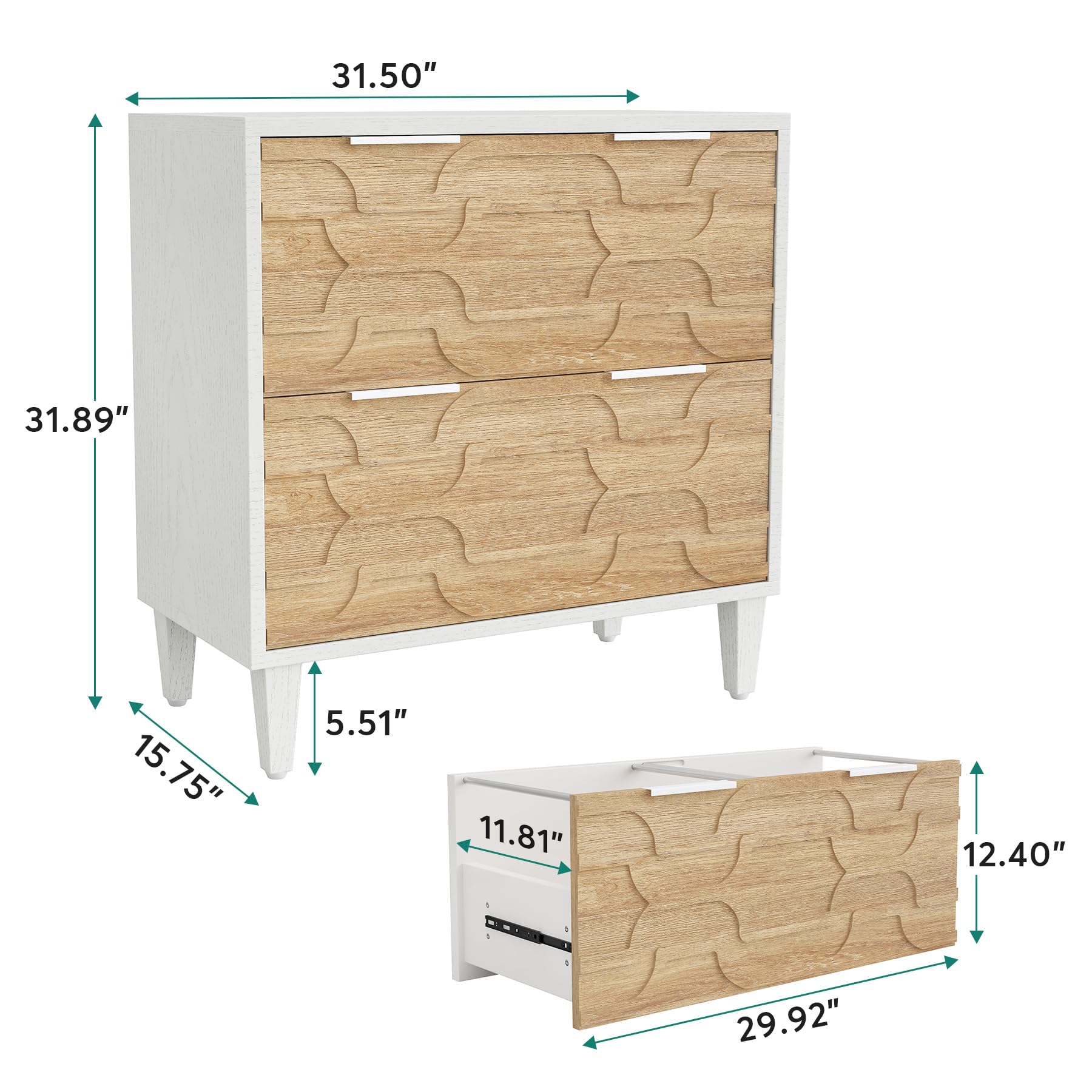 Tribesigns 2-Drawer File Cabin – Commercial Printer recenzja i cena