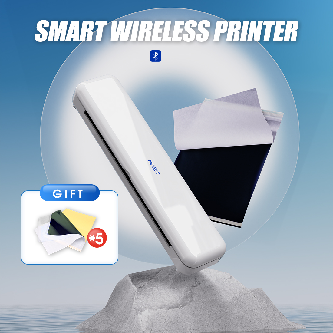 Mast Wireless Thermal Tattoo S – White Toner Transfer Paper recenzja i cena