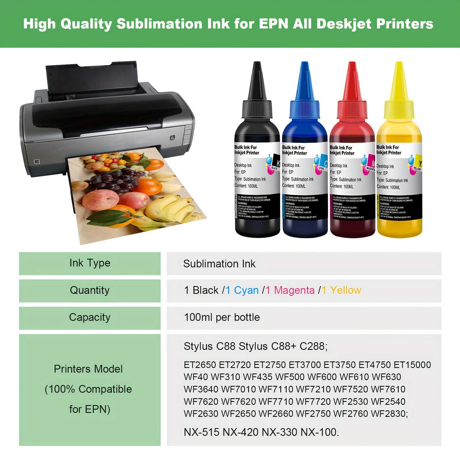 100ml sublimation ink for epso – Sublimation Ink 100Ml recenzja i cena