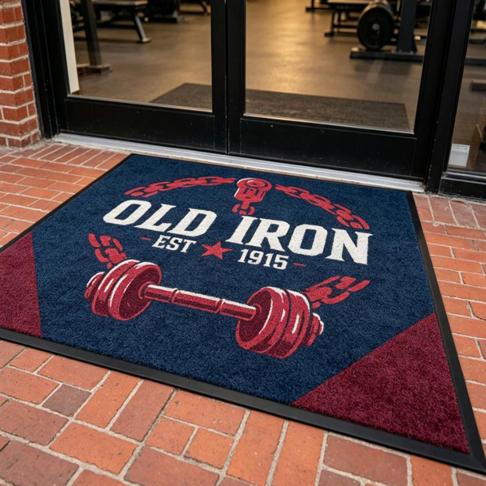 Rug gym custom logo print wate – Commercial Printing Logo recenzja i cena
