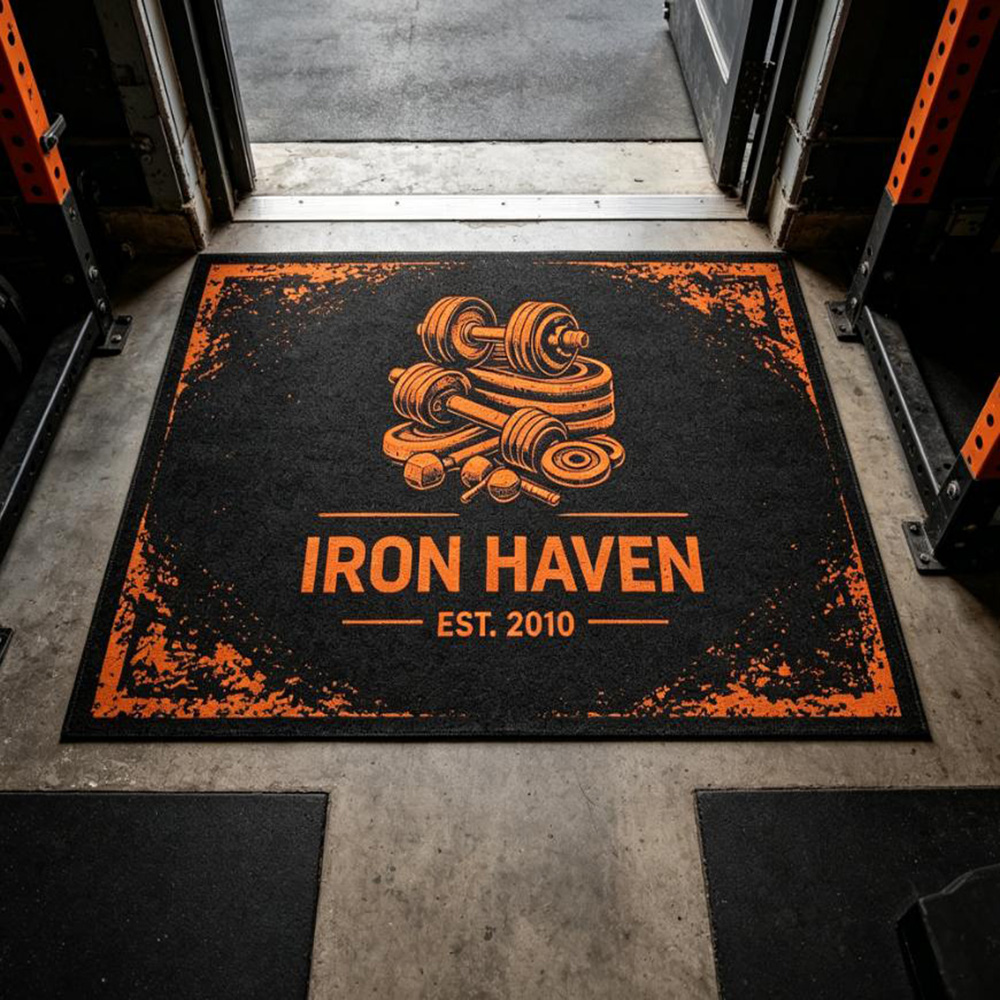 Rug gym custom logo print wate – Commercial Printing Logo recenzja i cena