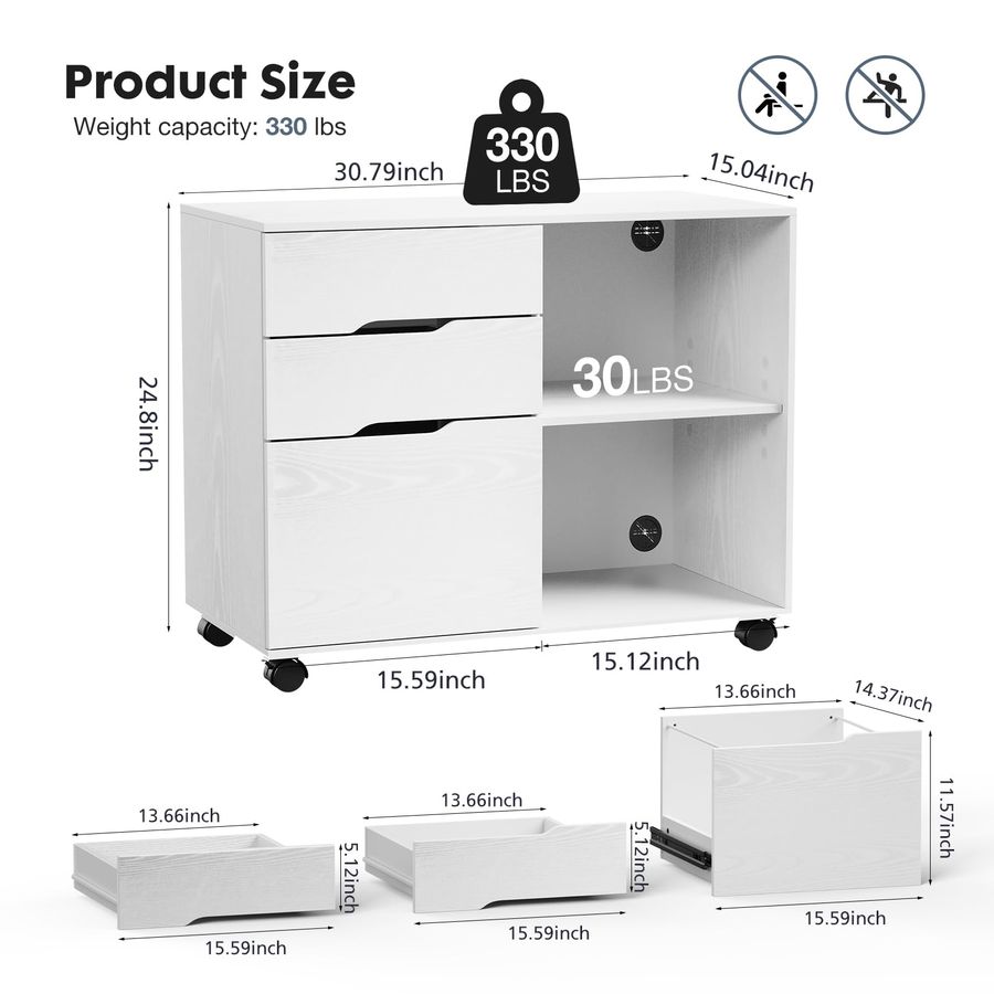 Lateral File Cabinet with 3 Dr – Commercial Printer recenzja i cena